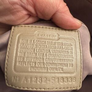 Coach Leather Shoulder Bag - Tan